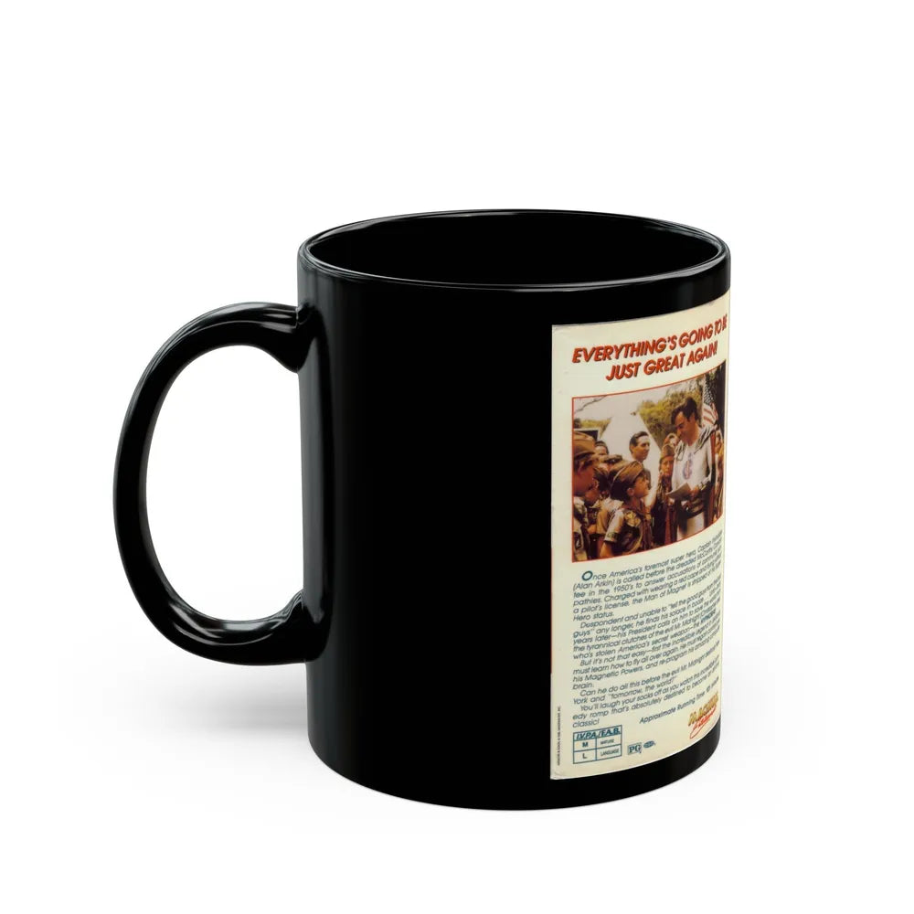 THE RETURN OF CAPTAIN INVINCIBLE (VHS COVER) - Black Coffee Mug-Go Mug Yourself