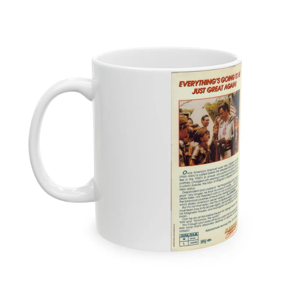 THE RETURN OF CAPTAIN INVINCIBLE (VHS COVER) - White Coffee Mug-Go Mug Yourself