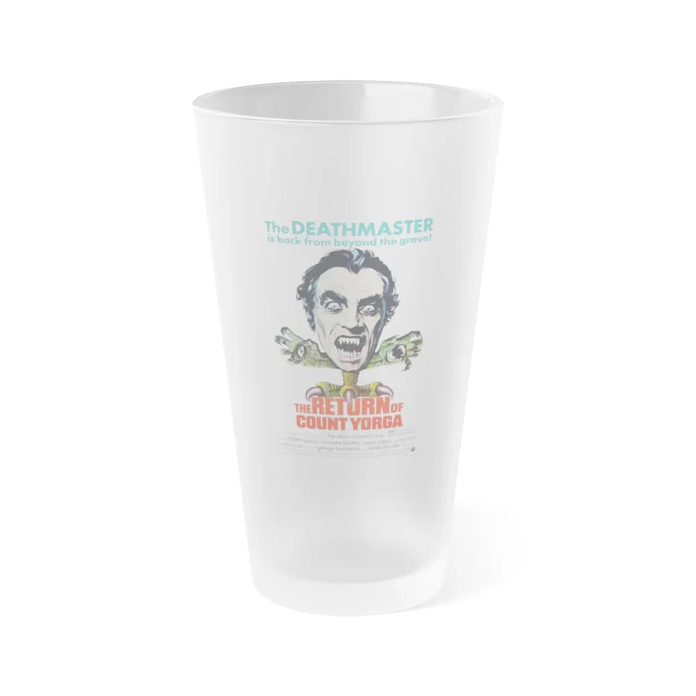 THE RETURN OF COUNT YORGA 1971 Movie Poster - Frosted Pint Glass 16oz-16oz-Frosted-Go Mug Yourself