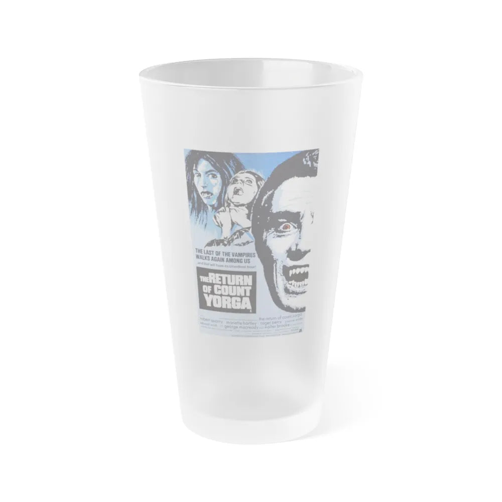 THE RETURN OF COUNT YORGA (2) 1971 Movie Poster - Frosted Pint Glass 16oz-Go Mug Yourself