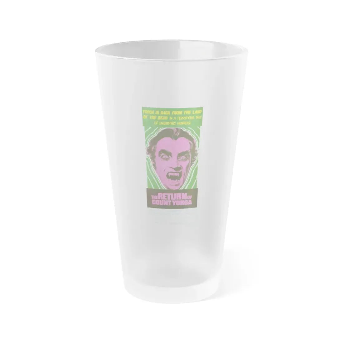 THE RETURN OF COUNT YORGA (3) 1971 Movie Poster - Frosted Pint Glass 16oz Default Title - Go Mug Yourself