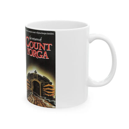 THE RETURN OF COUNT YORGA VAMPIRES (VHS COVER) - White Coffee Mug-Go Mug Yourself