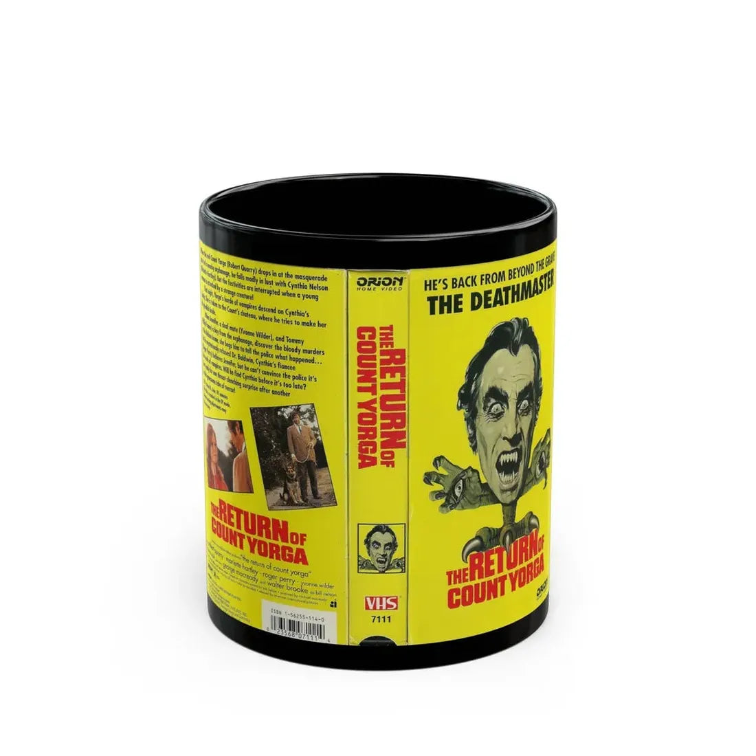THE RETURN OF COUNT YORGA (VHS COVER) - Black Coffee Mug 11oz - Go Mug Yourself