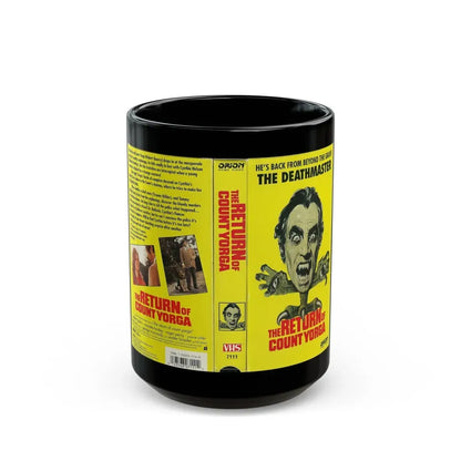 THE RETURN OF COUNT YORGA (VHS COVER) - Black Coffee Mug 15oz - Go Mug Yourself