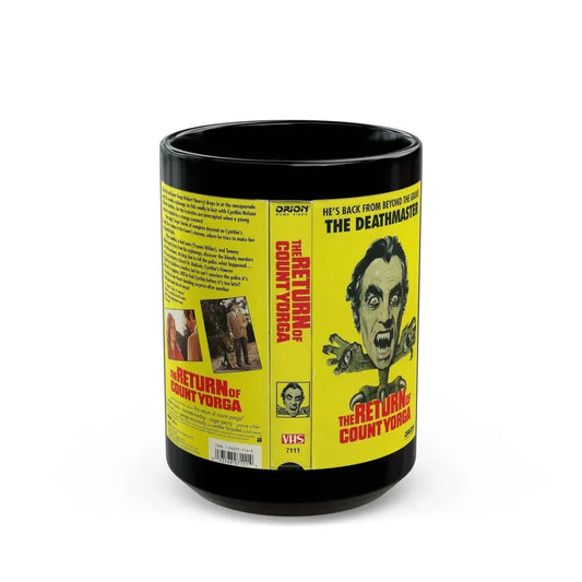 THE RETURN OF COUNT YORGA (VHS COVER) - Black Coffee Mug 15oz - Go Mug Yourself