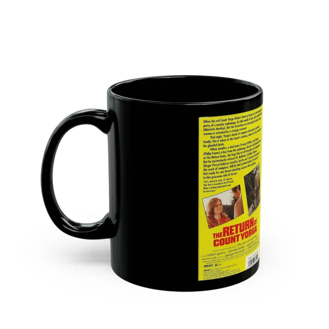 THE RETURN OF COUNT YORGA (VHS COVER) - Black Coffee Mug - Go Mug Yourself