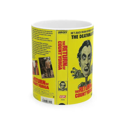 THE RETURN OF COUNT YORGA (VHS COVER) - White Coffee Mug 11oz - Go Mug Yourself
