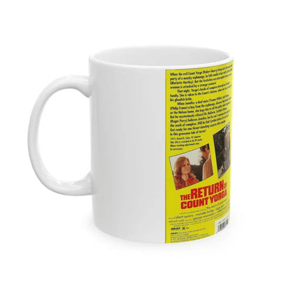 THE RETURN OF COUNT YORGA (VHS COVER) - White Coffee Mug - Go Mug Yourself