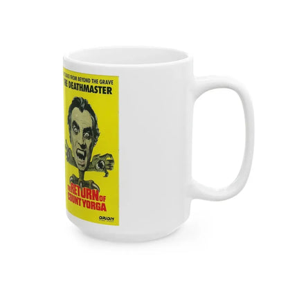 THE RETURN OF COUNT YORGA (VHS COVER) - White Coffee Mug - Go Mug Yourself