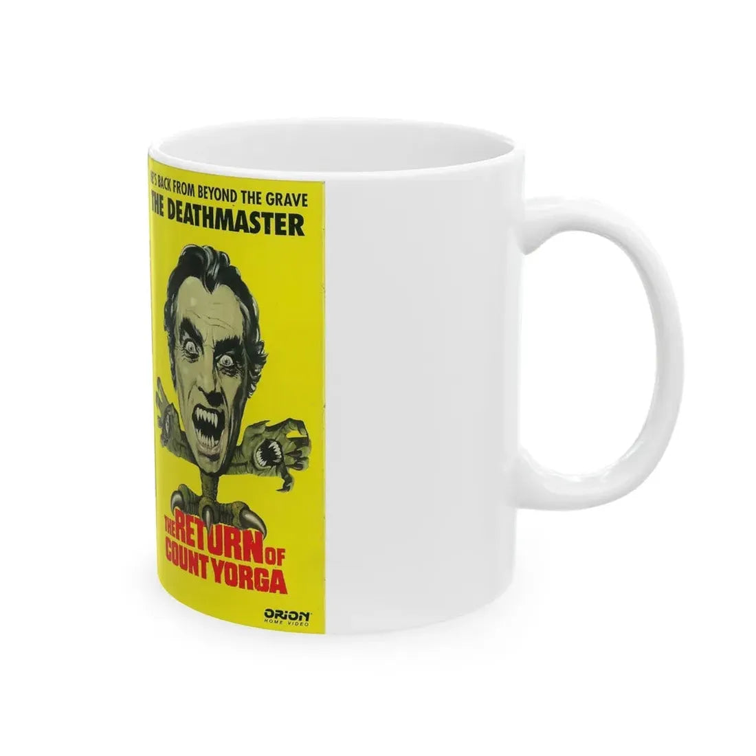 THE RETURN OF COUNT YORGA (VHS COVER) - White Coffee Mug - Go Mug Yourself