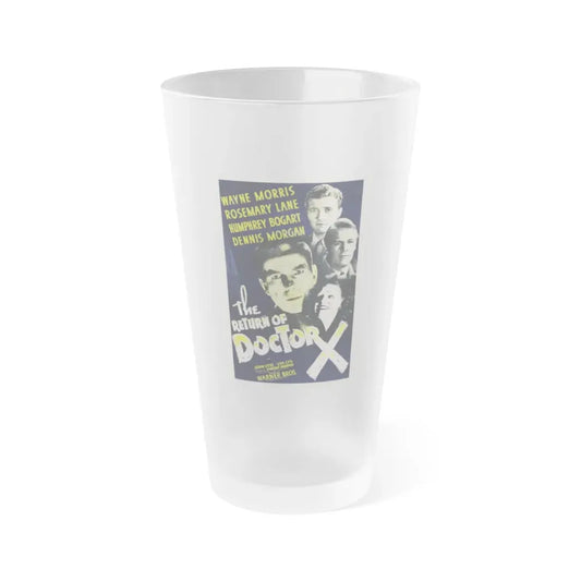THE RETURN OF DOCTOR X 1939 Movie Poster - Frosted Pint Glass 16oz Default Title - Go Mug Yourself