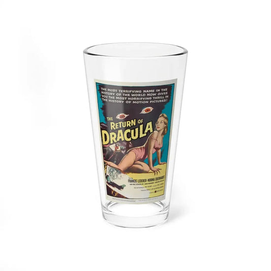 THE RETURN OF DRACULA 1958 Movie Poster - Pint Glass 16oz 16oz - Go Mug Yourself