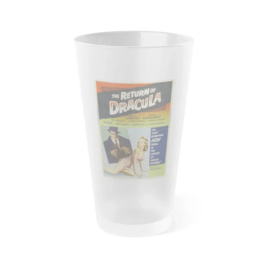 THE RETURN OF DRACULA (2) 1958 Movie Poster - Frosted Pint Glass 16oz Default Title - Go Mug Yourself