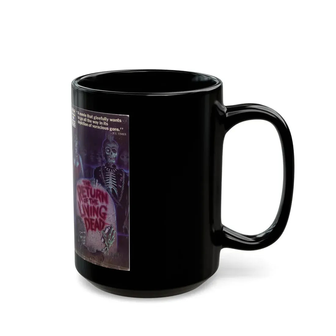 THE RETURN OF THE LIVING DEAD (VHS COVER) - Black Coffee Mug - Go Mug Yourself