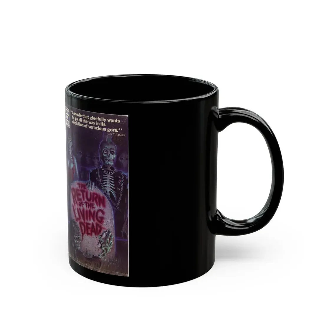THE RETURN OF THE LIVING DEAD (VHS COVER) - Black Coffee Mug - Go Mug Yourself