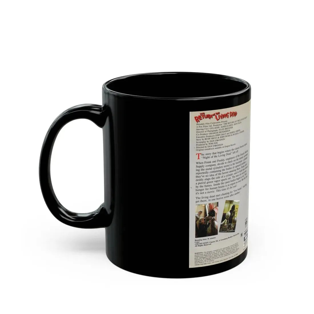 THE RETURN OF THE LIVING DEAD (VHS COVER) - Black Coffee Mug - Go Mug Yourself