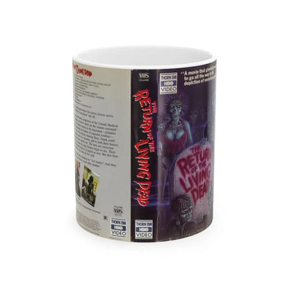 THE RETURN OF THE LIVING DEAD (VHS COVER) - White Coffee Mug 11oz - Go Mug Yourself