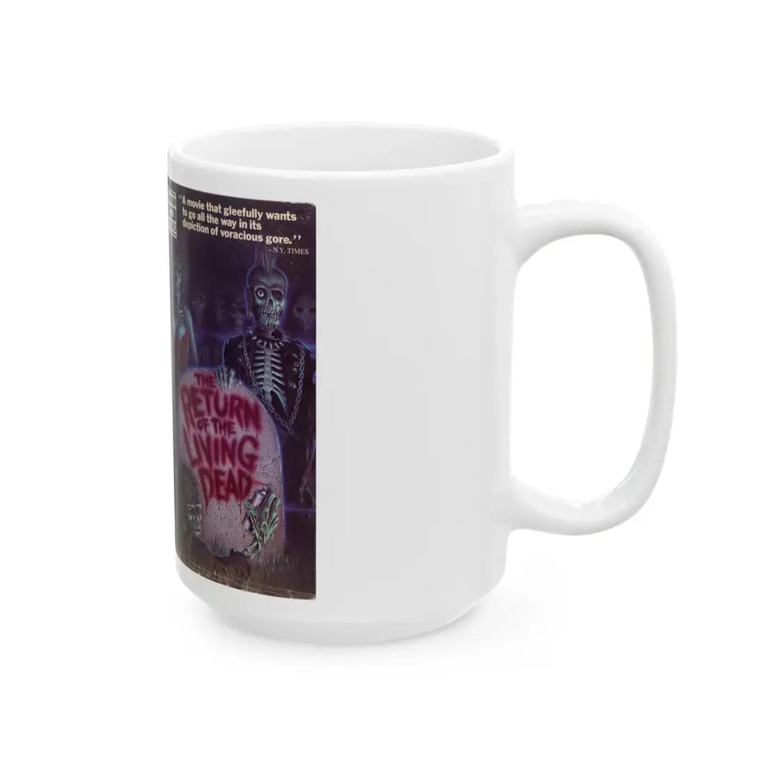 THE RETURN OF THE LIVING DEAD (VHS COVER) - White Coffee Mug - Go Mug Yourself