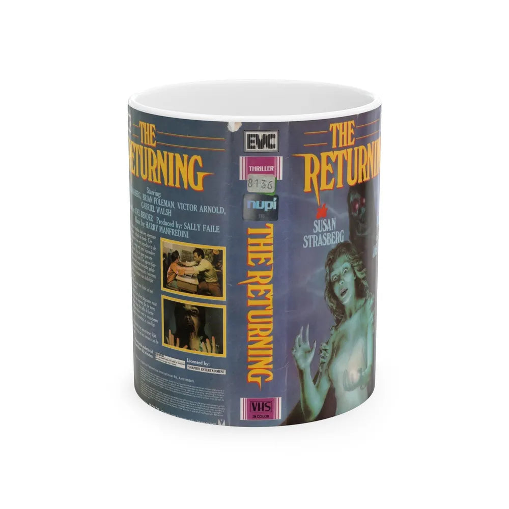 THE RETURNING (VHS COVER) - White Coffee Mug-11oz-Go Mug Yourself