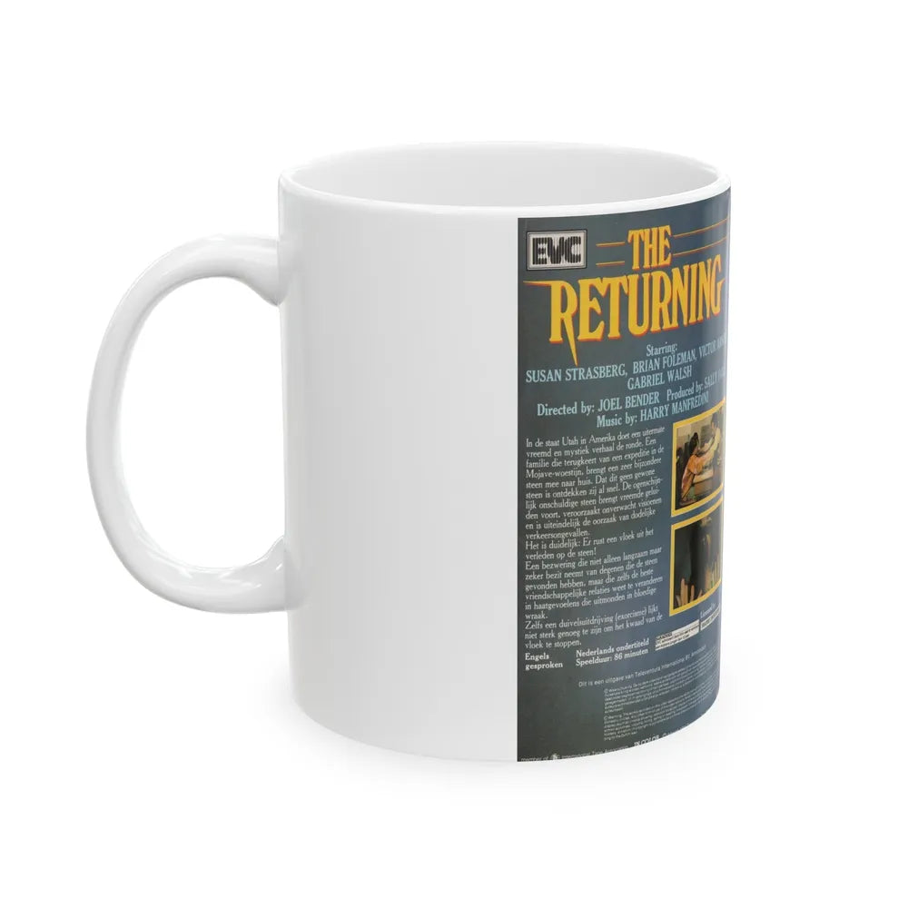 THE RETURNING (VHS COVER) - White Coffee Mug-Go Mug Yourself