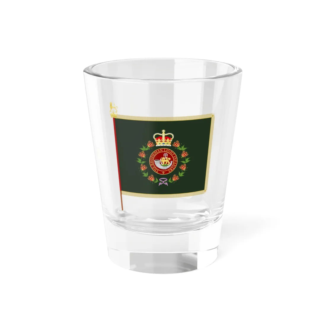 The Rhodesian Light Infantry Colours Shot Glass 1.5oz 1.5oz - Go Mug Yourself