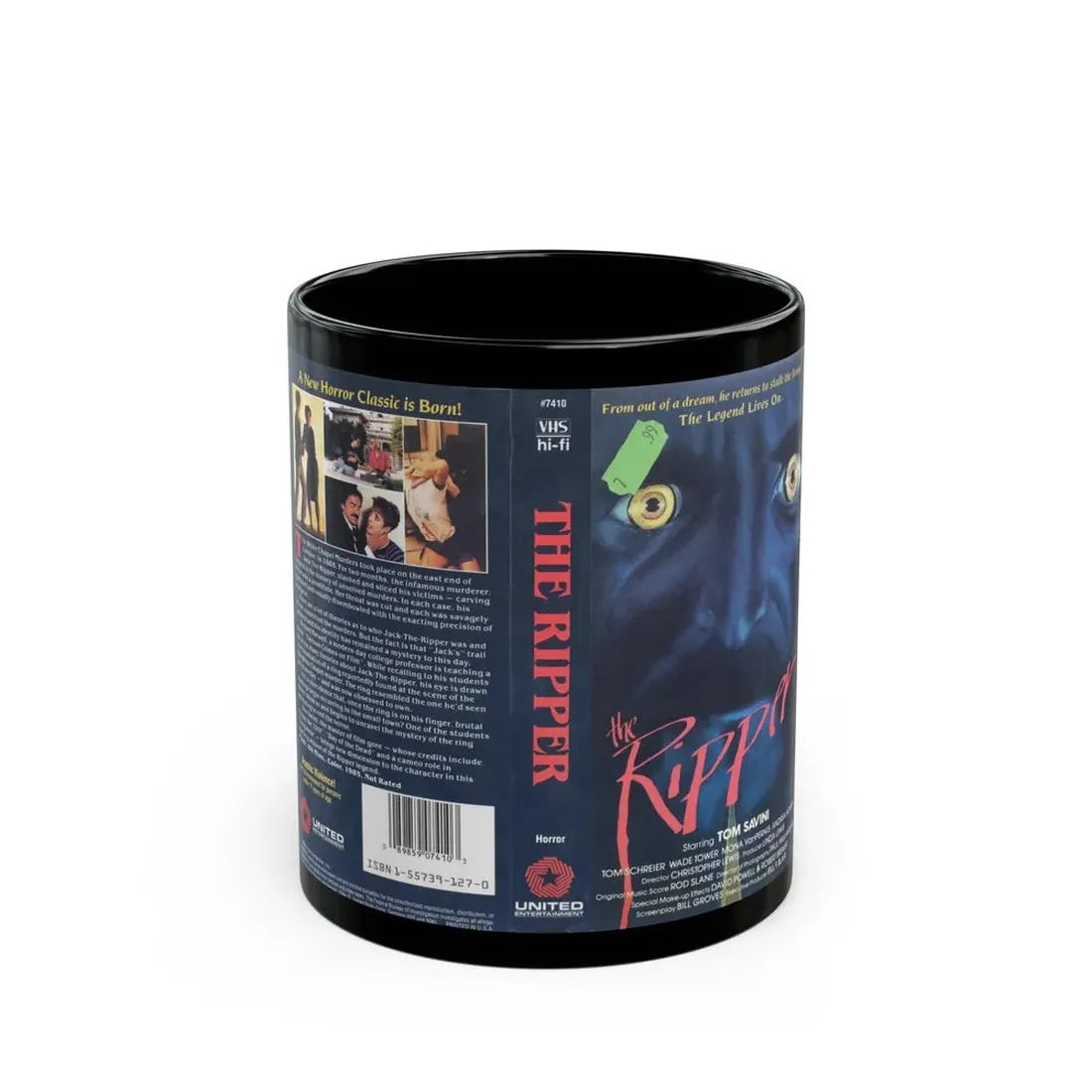 THE RIPPER (VHS COVER) - Black Coffee Mug 11oz - Go Mug Yourself