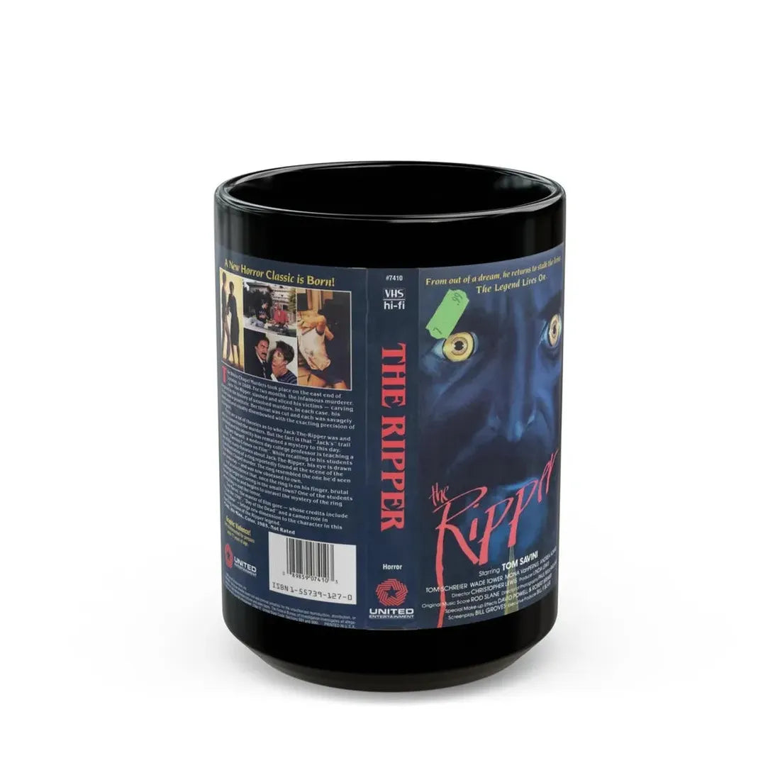 THE RIPPER (VHS COVER) - Black Coffee Mug 15oz - Go Mug Yourself
