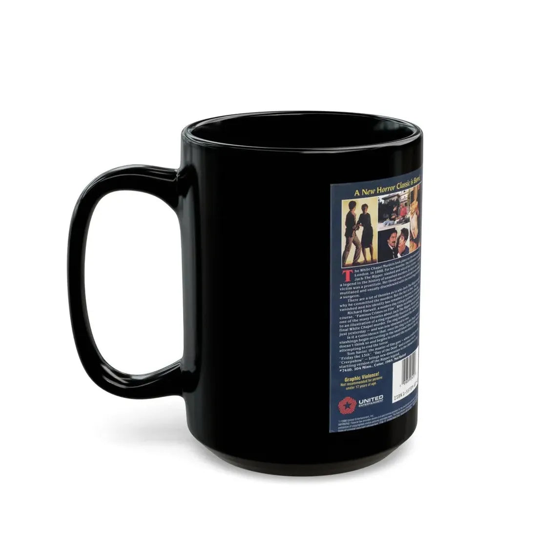 THE RIPPER (VHS COVER) - Black Coffee Mug - Go Mug Yourself