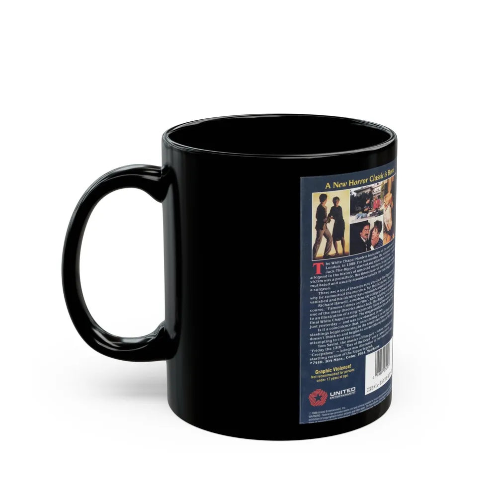 THE RIPPER (VHS COVER) - Black Coffee Mug-Go Mug Yourself