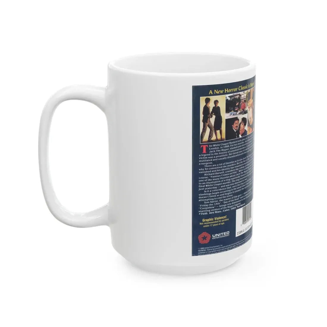 THE RIPPER (VHS COVER) - White Coffee Mug - Go Mug Yourself