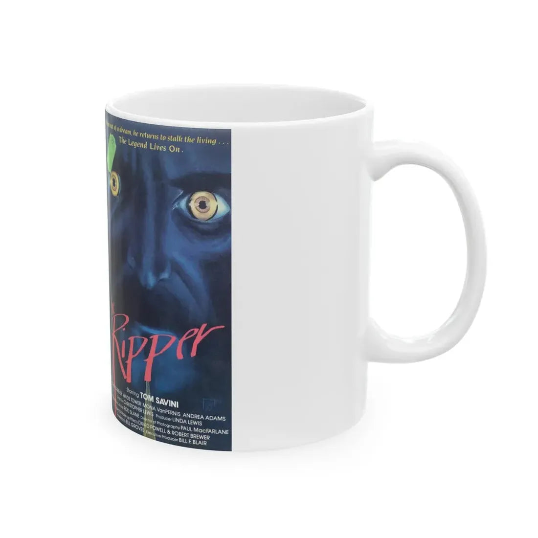 THE RIPPER (VHS COVER) - White Coffee Mug - Go Mug Yourself