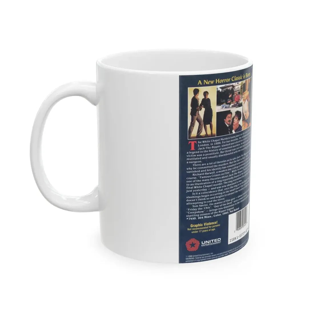 THE RIPPER (VHS COVER) - White Coffee Mug - Go Mug Yourself
