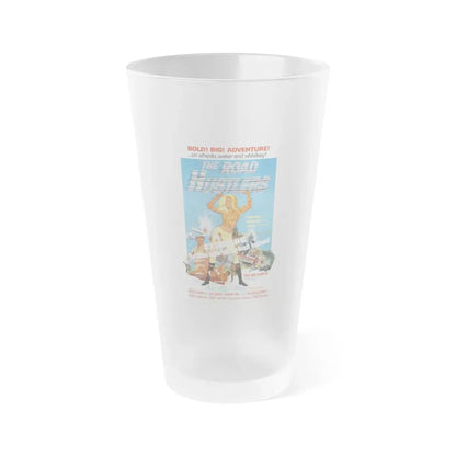 THE ROAD HUSTLERS 1968 Movie Poster - Frosted Pint Glass 16oz Default Title - Go Mug Yourself