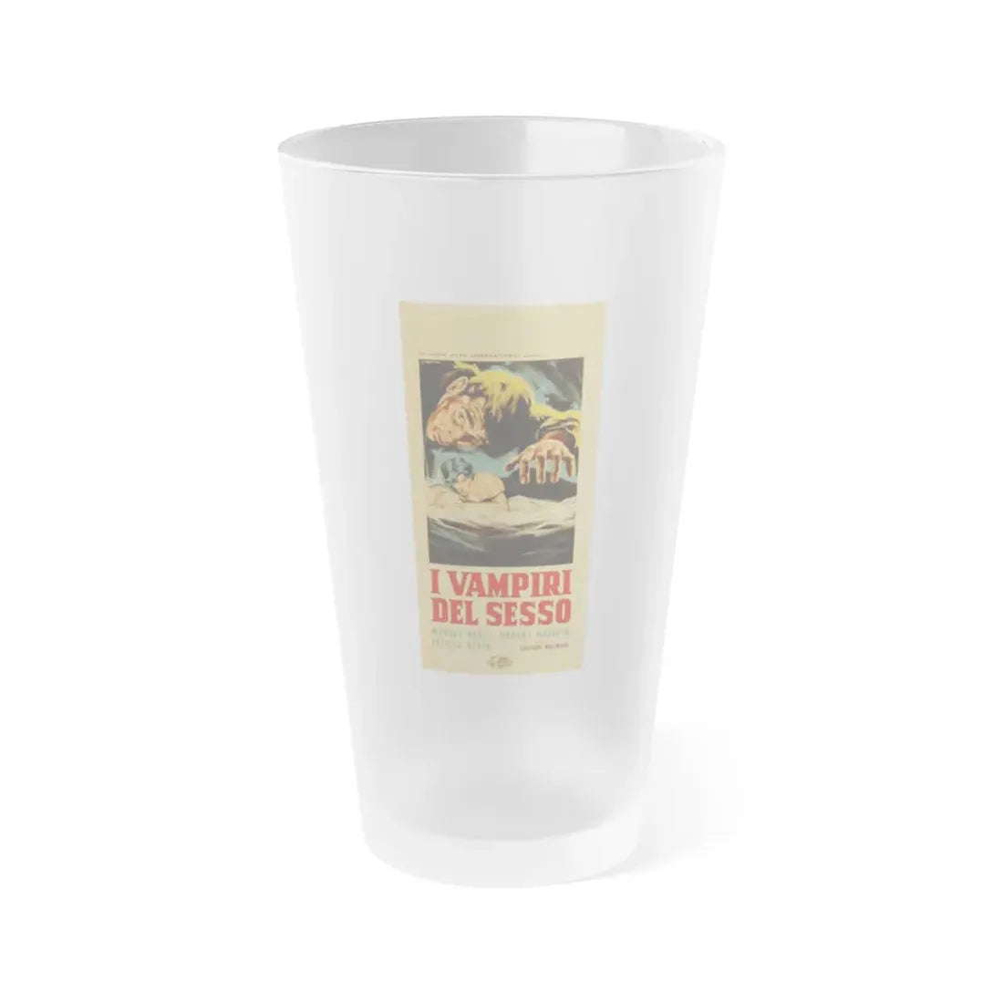 THE ROAD TO SHAME 1959 Movie Poster - Frosted Pint Glass 16oz Default Title - Go Mug Yourself
