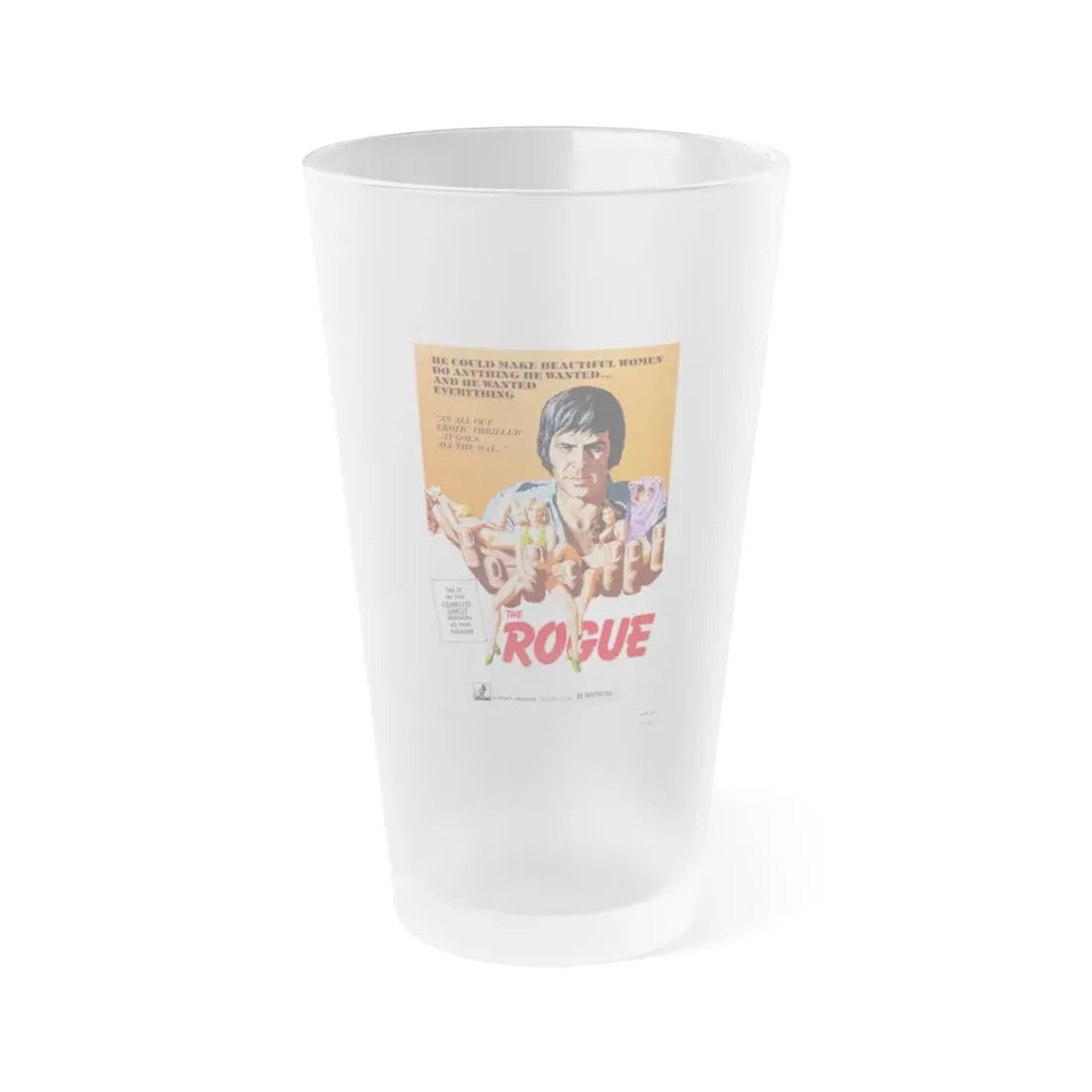 THE ROGUE 1971 Movie Poster - Frosted Pint Glass 16oz Default Title - Go Mug Yourself