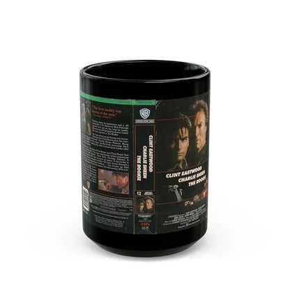 THE ROOKIE CLINT EASTWOOD CHARLIE SHEEN (VHS COVER) - Black Coffee Mug 15oz - Go Mug Yourself