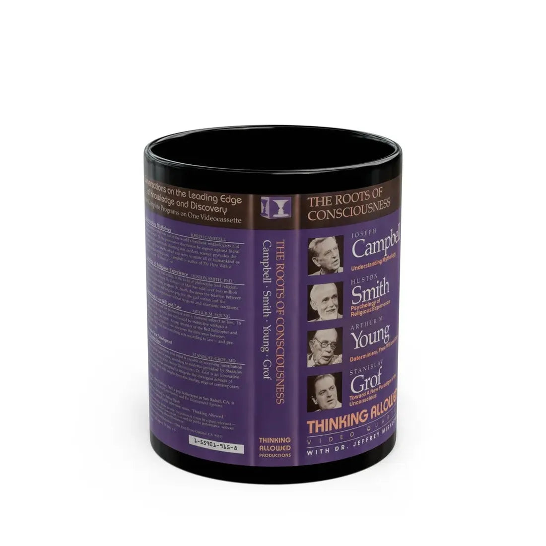 THE ROOTS OF CONSCIOUSNESS (VHS COVER) - Black Coffee Mug 11oz - Go Mug Yourself