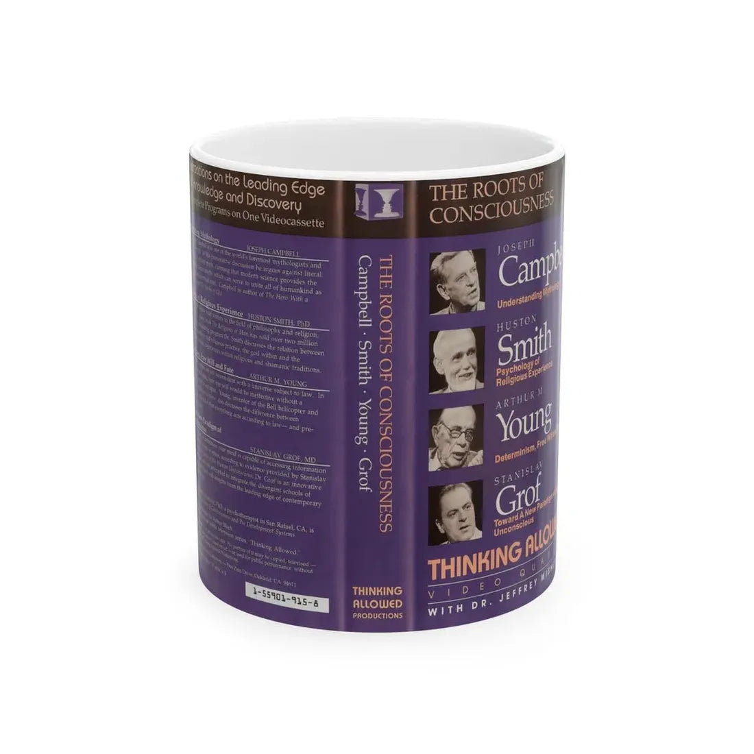 THE ROOTS OF CONSCIOUSNESS (VHS COVER) - White Coffee Mug 11oz - Go Mug Yourself
