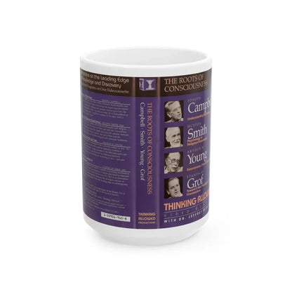 THE ROOTS OF CONSCIOUSNESS (VHS COVER) - White Coffee Mug 15oz - Go Mug Yourself