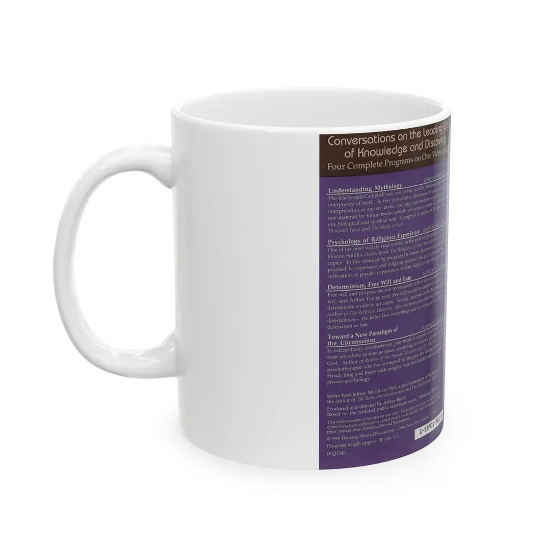 THE ROOTS OF CONSCIOUSNESS (VHS COVER) - White Coffee Mug - Go Mug Yourself