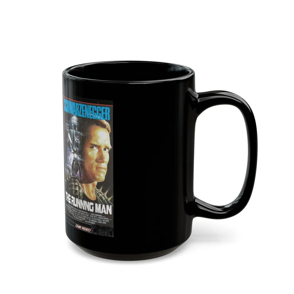 THE RUNNING MAN (VHS COVER) - Black Coffee Mug-Go Mug Yourself