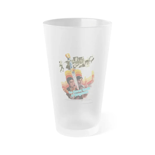 THE SACRED KNIVES OF VENGEANCE 1972 Movie Poster - Frosted Pint Glass 16oz Default Title - Go Mug Yourself