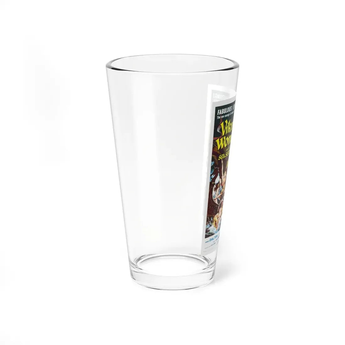 THE SAGA OF THE VIKING WOMEN AND THEIR VOYAGE TO THE WATERS OF THE GREAT SEA SERPENT 1957 Movie Poster - Pint Glass 16oz - Go Mug Yourself