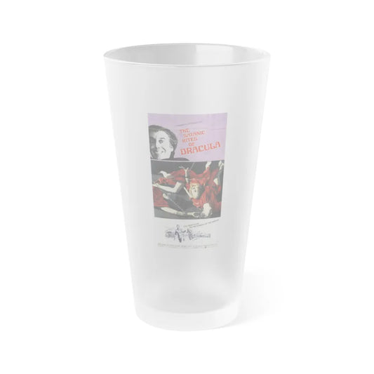 THE SATANIC RITES OF DRACULA 1973 Movie Poster - Frosted Pint Glass 16oz-Go Mug Yourself