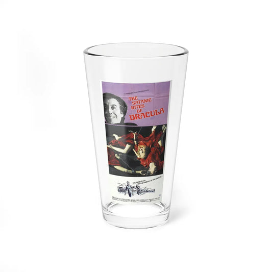 THE SATANIC RITES OF DRACULA 1973 Movie Poster - Pint Glass 16oz-16oz-Go Mug Yourself