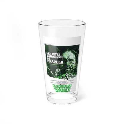 THE SATANIC RITES OF DRACULA (DUTCH) 1973 Movie Poster - Pint Glass 16oz-16oz-Go Mug Yourself