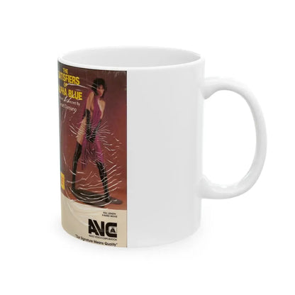 THE SATISFIERS OF ALPHA BLUE (VHS COVER) - White Coffee Mug - Go Mug Yourself