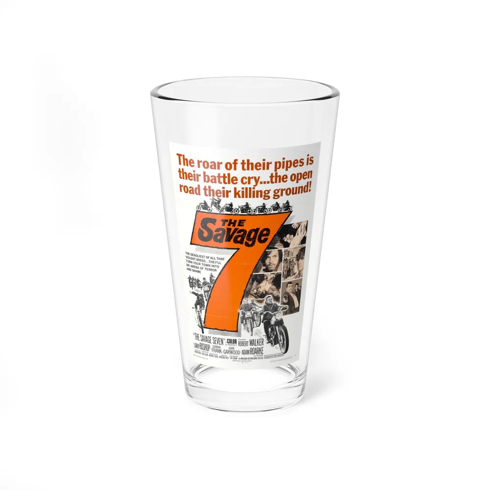 THE SAVAGE SEVEN 1968 Movie Poster - Pint Glass 16oz-16oz-Go Mug Yourself