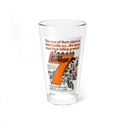 THE SAVAGE SEVEN 1968 Movie Poster - Pint Glass 16oz 16oz - Go Mug Yourself