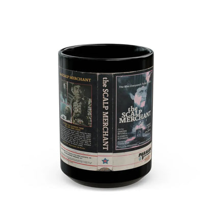 THE SCALP MERCHANT PARAGON VIDEO PRODUCTIONS (VHS COVER) - Black Coffee Mug 15oz - Go Mug Yourself